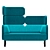 Sleek Comfort: Story High-Back 2-Seater 3D model small image 2