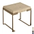 Luxury Fendi Aura Ottoman - Golden Finish 3D model small image 1