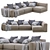Luxurious Pasha Sofa: Sophisticated Design, Italian Craftsmanship 3D model small image 5