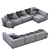 Luxurious Pasha Sofa: Sophisticated Design, Italian Craftsmanship 3D model small image 6