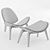 Elegant Shell Chair: Modern Comfort 3D model small image 10