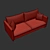 Julia Modern Euro Sofa 3D model small image 9