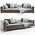 Modern Hugo 3-Seater Sofa: Rove Concepts 3D model small image 2