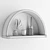 Boho Arc Wall Shelf: Artful, Raw-Hewn Design 3D model small image 6