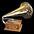 Vintage Gramophone: His Master's Voice 3D model small image 6