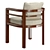 Positano Outdoor Dining Set 3D model small image 3