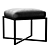 Elegant Nadia Leather Stool 3D model small image 4