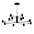Stylish Desi Loft Chandelier 3D model small image 1