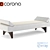 Cybil Stone Bench 3D model small image 1