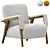 Contemporary Comfy Armchair 3D model small image 1