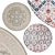 Elegant Round Rugs | Vintage Collection 3D model small image 1