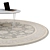 Elegant Round Rugs | Vintage Collection 3D model small image 2