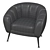 Elegant Primrose Accent Armchair 3D model small image 2