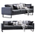 Elegant Prastoria Sofa 3D model small image 2