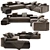 Minotti Yang 2 Sofa 3D model small image 1