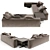 Minotti Yang 2 Sofa 3D model small image 2