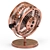 Vintage Copper Desk Fan - HOLMES Heritage 3D model small image 2