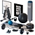 Title: Versatile Home Gym Storage Solution 3D model small image 1