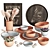 Complete Kitchen Set: Kerama Marazzi Tiles, Kronospan Countertop 3D model small image 1