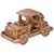 Vintage Wooden Toy Car 3D model small image 4