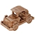 Vintage Wooden Toy Car 3D model small image 7