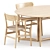 Modern Scandinavian CH26 Chair & Drop Leaf HM6 Table 3D model small image 2