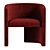 Elegant Martinique Chair - Timeless Design 3D model small image 3