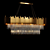 Elegant Gold Plated Crystal Chandelier 3D model small image 1