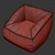 Cozy Vegan Caramel Lounger 3D model small image 9