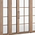 Neo Classic Glass & Wood Door 3D model small image 3