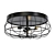 Bronze Industrial Cage Ceiling Light 3D model small image 1