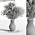 Green Branch Plants in Vase 3D model small image 4