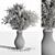 Green Branch Plants in Vase 3D model small image 9