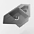 Modern Corner Sink INTERLINE 3D model small image 6