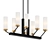 Modern 8-Light Kitchen Island Candle Chandelier 3D model small image 1