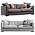 Elegant BELMON Sofas 3D model small image 1