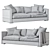 Elegant BELMON Sofas 3D model small image 6