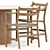 Scandinavian Elegance: CH46 & CH47 Chairs + Palais Royal Table 3D model small image 2