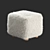 Luxurious Mongolian Sheepskin Ottoman 3D model small image 2