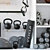 Versatile Home Gym Equipment Storage 3D model small image 3