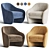 Pavia Lounge Chair: Modern Elegance for Ultimate Comfort 3D model small image 2