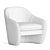 Pavia Lounge Chair: Modern Elegance for Ultimate Comfort 3D model small image 3