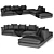 Modern Flexform Zeno 2 Sofa 3D model small image 3