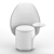 Compact LOOMI Armchair by Opinion Ciatti 3D model small image 3