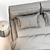 Academy Piuma Twils Bed: Dream in Style 3D model small image 7