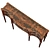 Elegant Flame-Veneered Sideboard 3D model small image 2