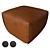  Italian Leather Ottoman by Viola Tonucci 3D model small image 1