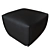  Italian Leather Ottoman by Viola Tonucci 3D model small image 3