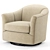 Comfy Gabriel Swivel Havertys Armchair 3D model small image 2