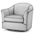 Comfy Gabriel Swivel Havertys Armchair 3D model small image 6